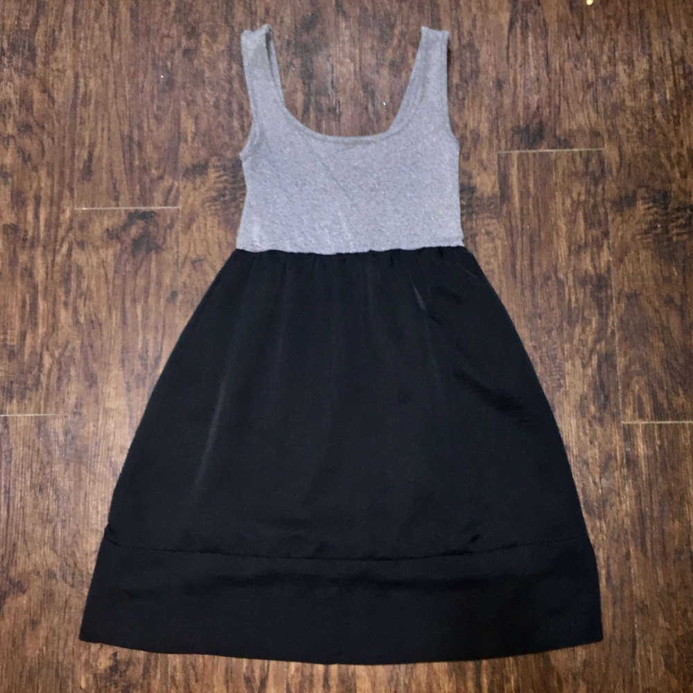 Two-Tone Skater Dress